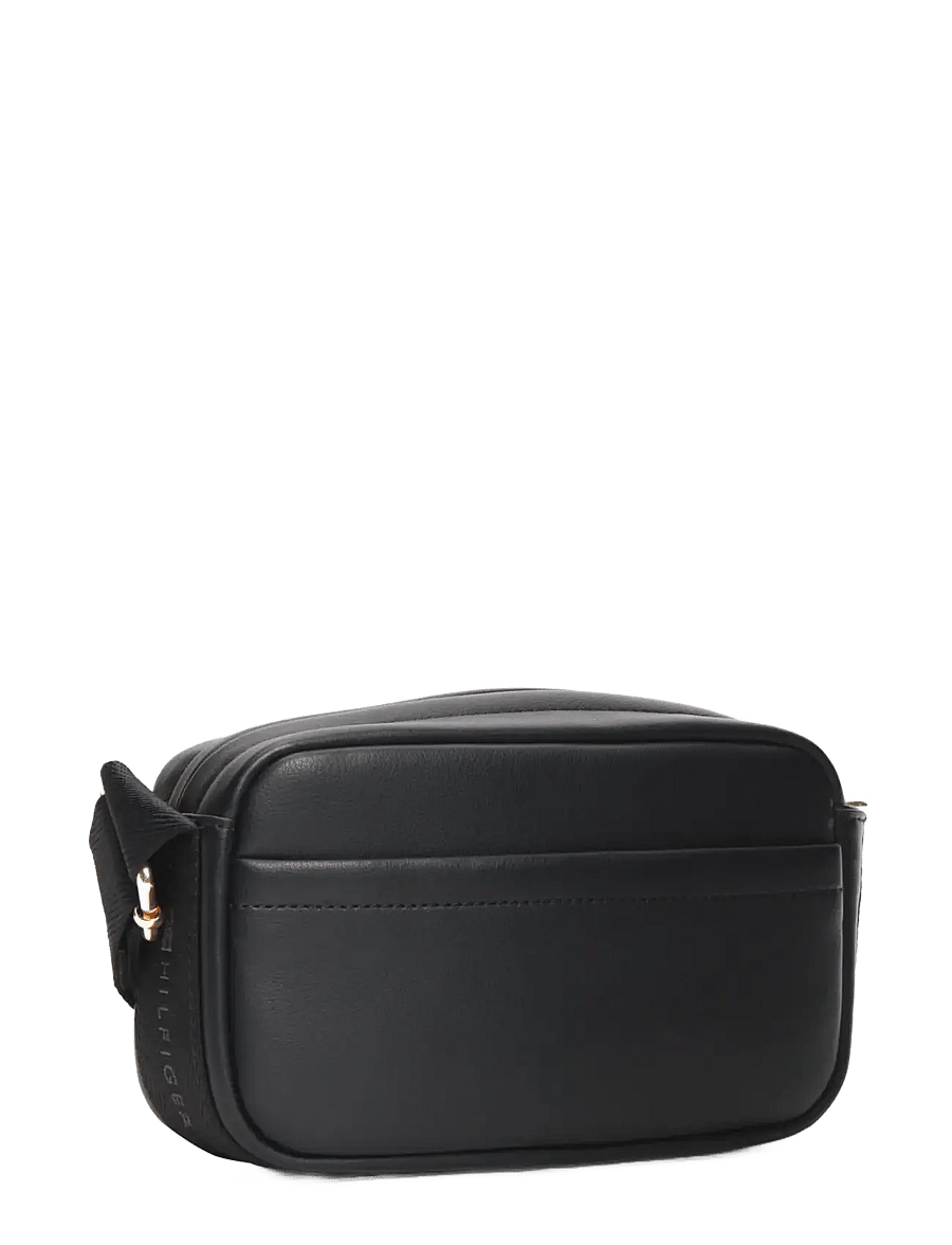 Tommy Hilfiger - TH LOGOTAPE CAMERA BAG - crossbody bags - black - 2