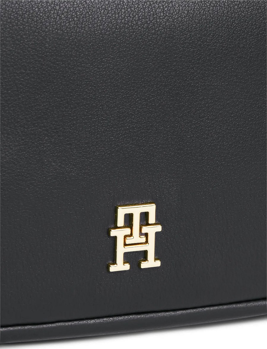 Tommy Hilfiger - TH LOGOTAPE CAMERA BAG - crossbody bags - black - 4
