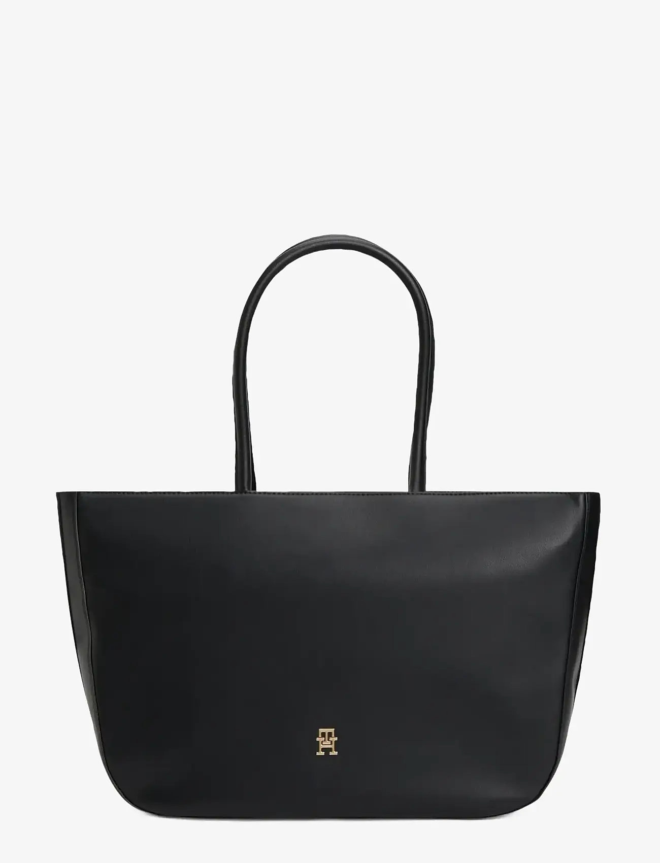 Tommy Hilfiger - TH LOGOTAPE TOTE - tote bags - black - 1