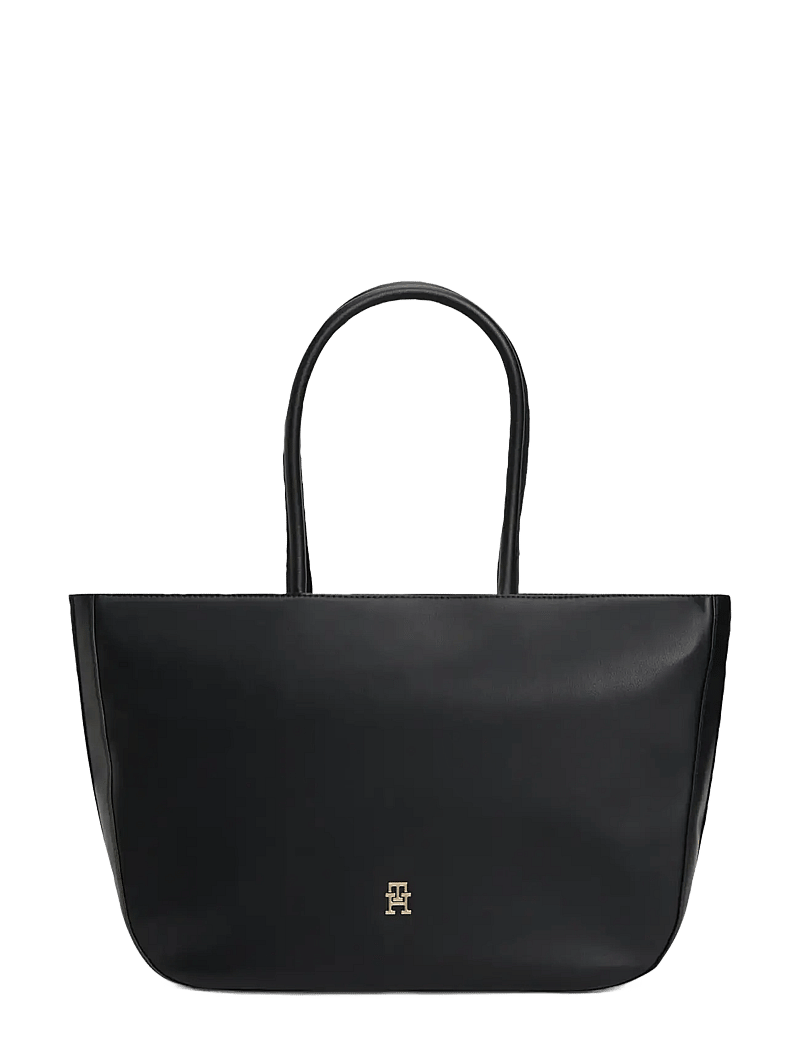 Tommy Hilfiger - TH LOGOTAPE TOTE - tote bags - black - 1