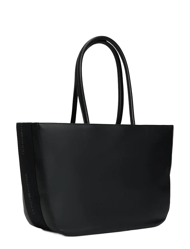 Tommy Hilfiger - TH LOGOTAPE TOTE - tote bags - black - 2