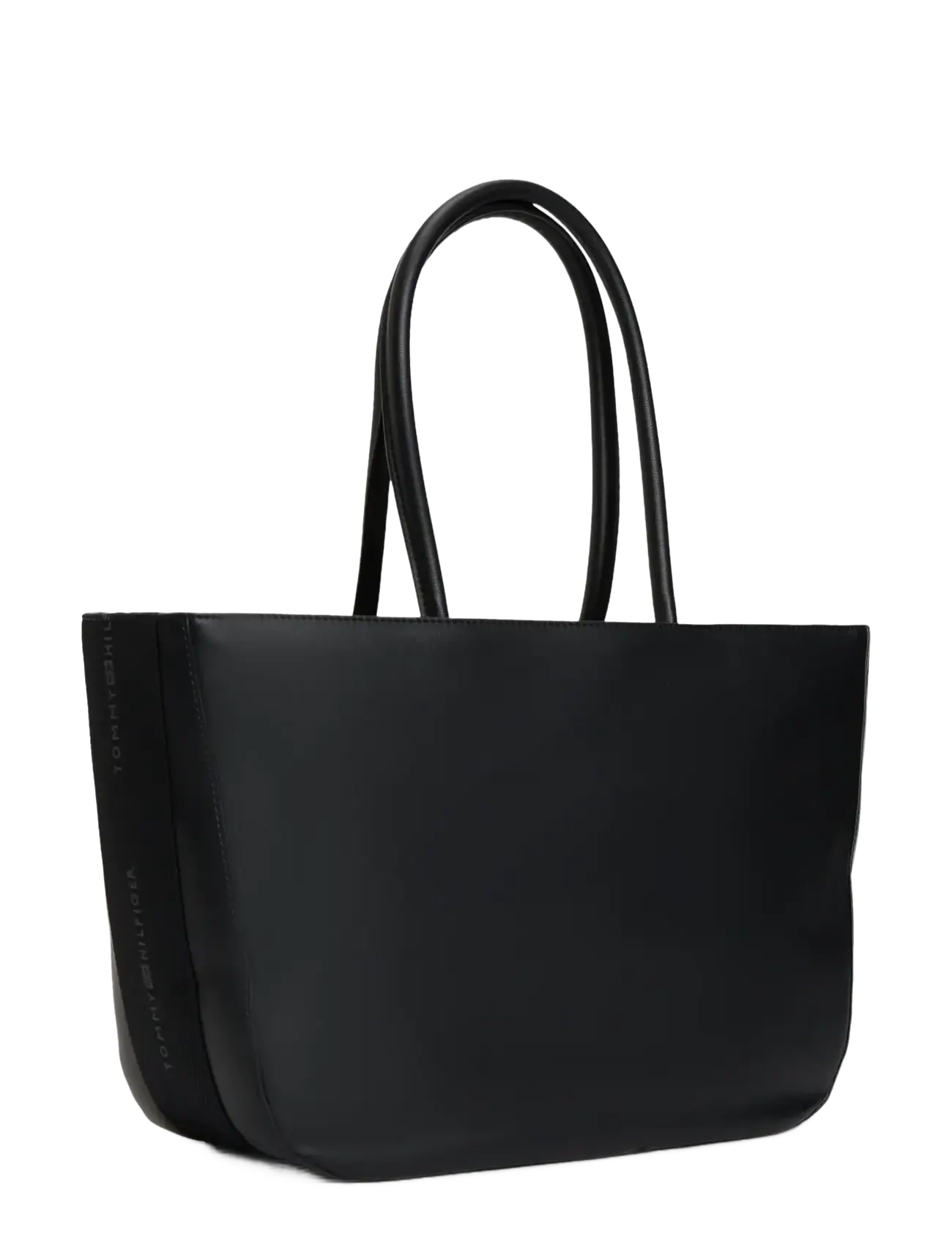 Tommy Hilfiger - TH LOGOTAPE TOTE - tote bags - black - 2