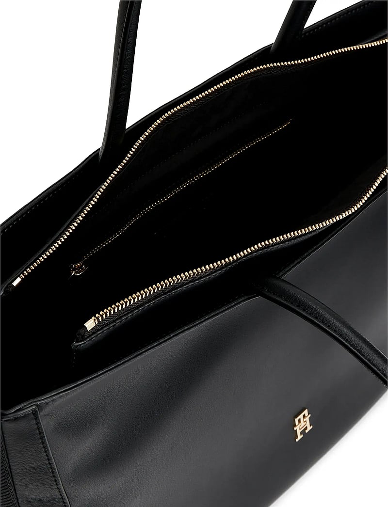 Tommy Hilfiger - TH LOGOTAPE TOTE - tote bags - black - 3