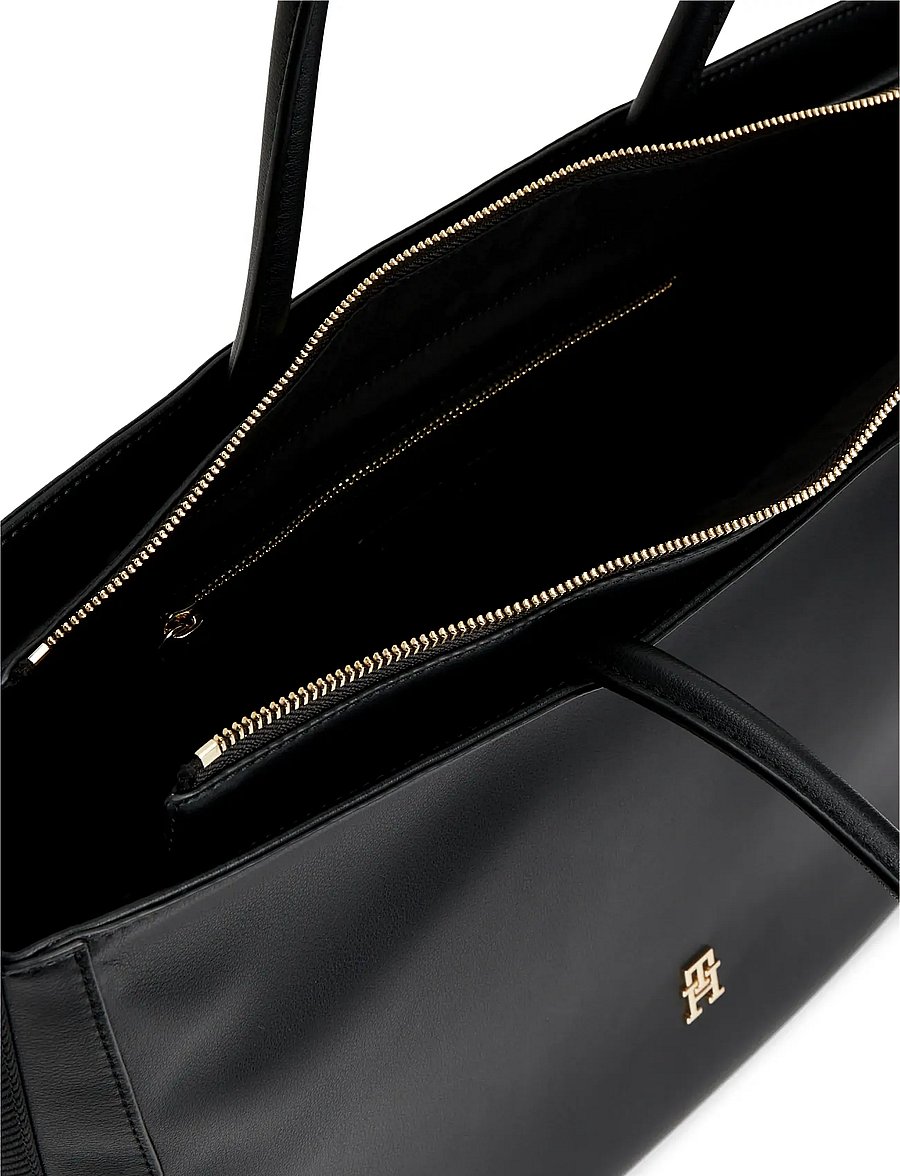 Tommy Hilfiger - TH LOGOTAPE TOTE - tote bags - black - 3