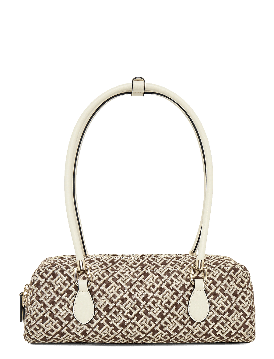 Tommy Hilfiger - TH GRACE SHOULDER BAG JACQUARD - alltags-style - neutral mono - 1