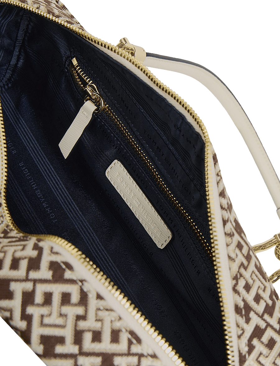 Tommy Hilfiger - TH GRACE SHOULDER BAG JACQUARD - alltags-style - neutral mono - 3