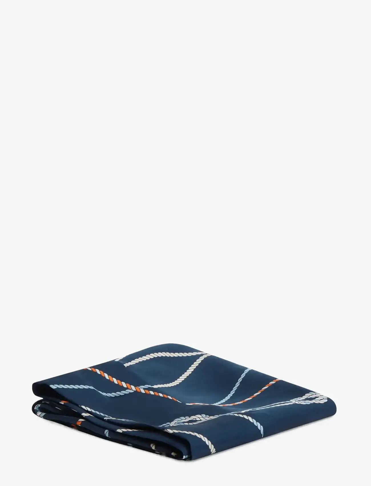 Tommy Hilfiger - TH NAUTICAL SILK TRIANGLE SCARF - tynde tørklæder - yale navy - 2