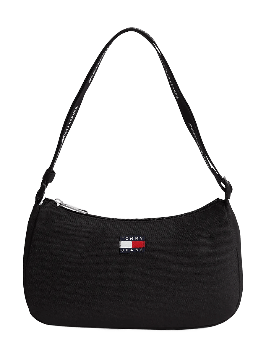 Tommy Hilfiger - TJW ESS DAILY SHOULDER BAG - axelremsväskor - black - 1