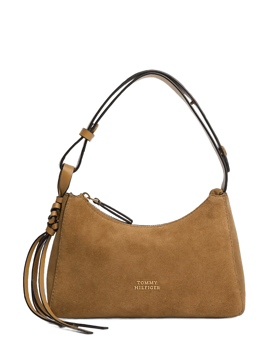 Tommy Hilfiger - TH STATEMENT MINI SHOULD BAG SUE - vardagsstil - cognac - 1