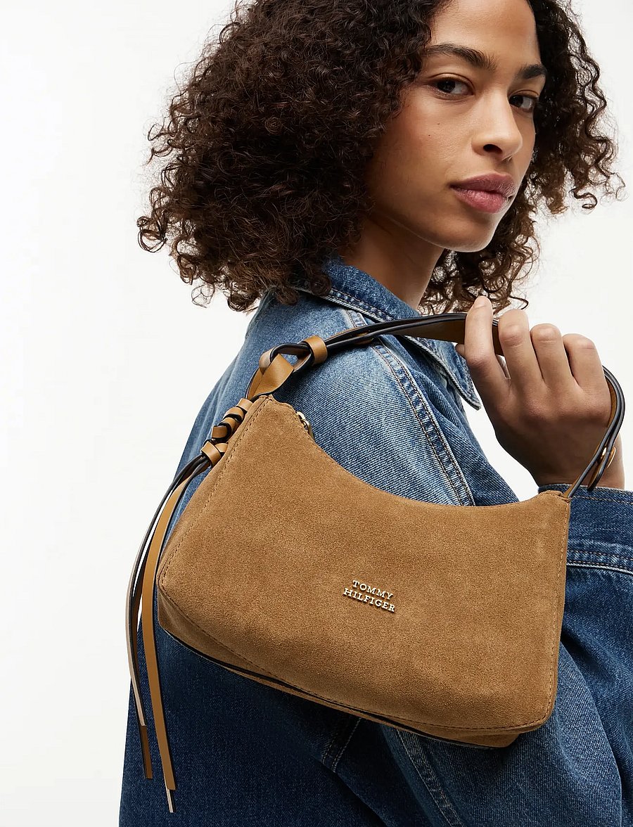 Tommy Hilfiger - TH STATEMENT MINI SHOULD BAG SUE - vardagsstil - cognac - 0