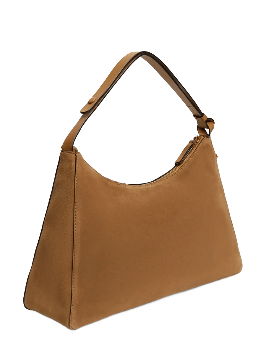 Tommy Hilfiger - TH STATEMENT SHOULDER BAG SUEDE - hverdags stil - cognac - 2