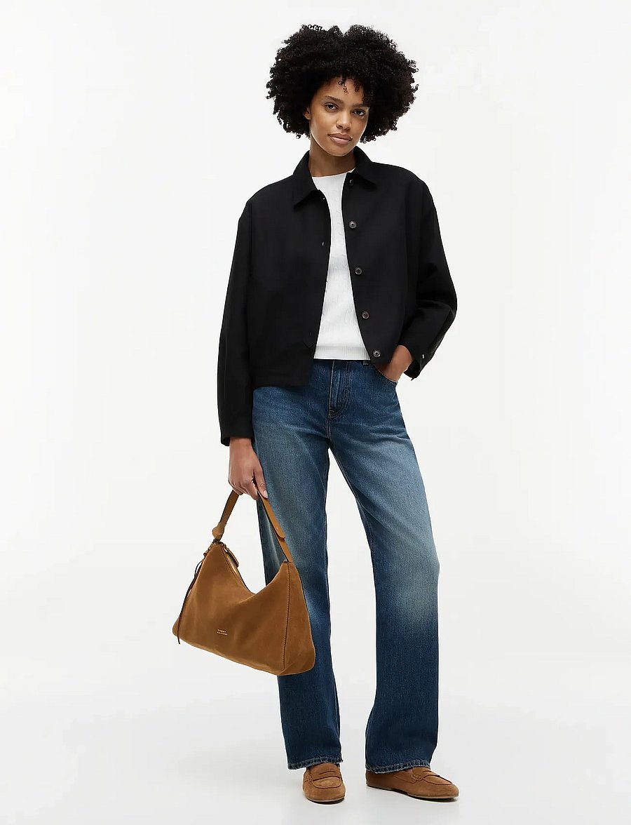 Tommy Hilfiger - TH STATEMENT SHOULDER BAG SUEDE - hverdags stil - cognac - 0