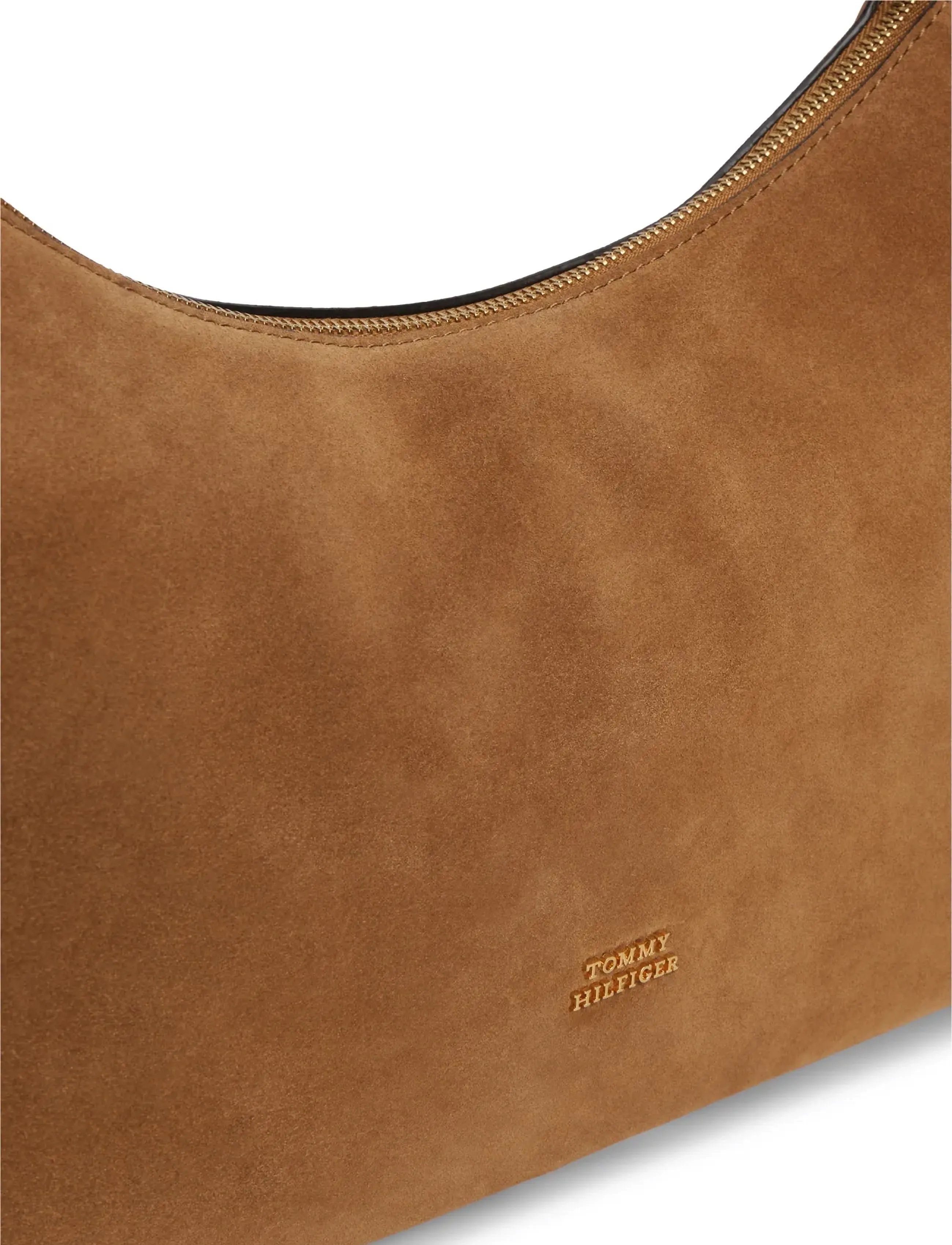 Tommy Hilfiger - TH STATEMENT SHOULDER BAG SUEDE - alltags-style - cognac - 3