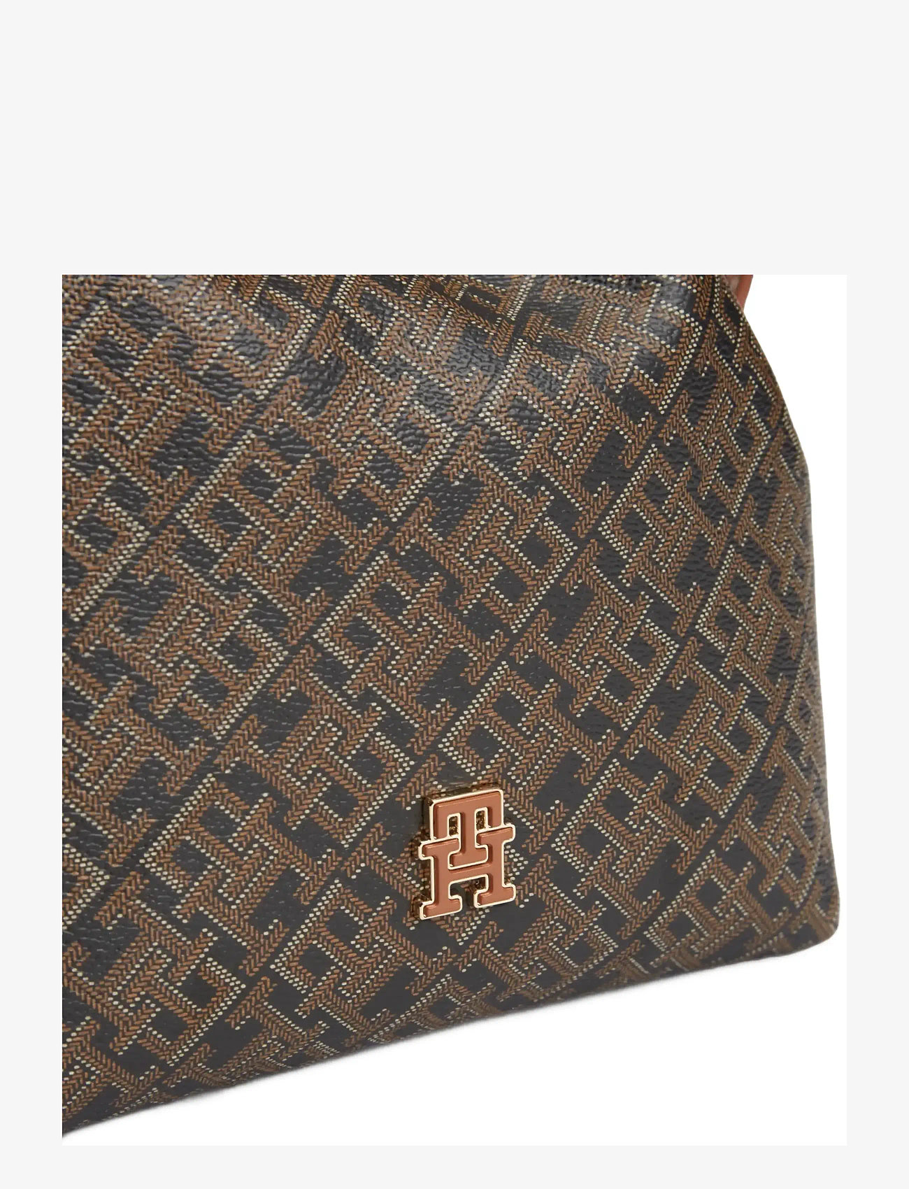 Tommy Hilfiger - TH MONOPLAY BUCKET LE - bucket bags - black mix - 4