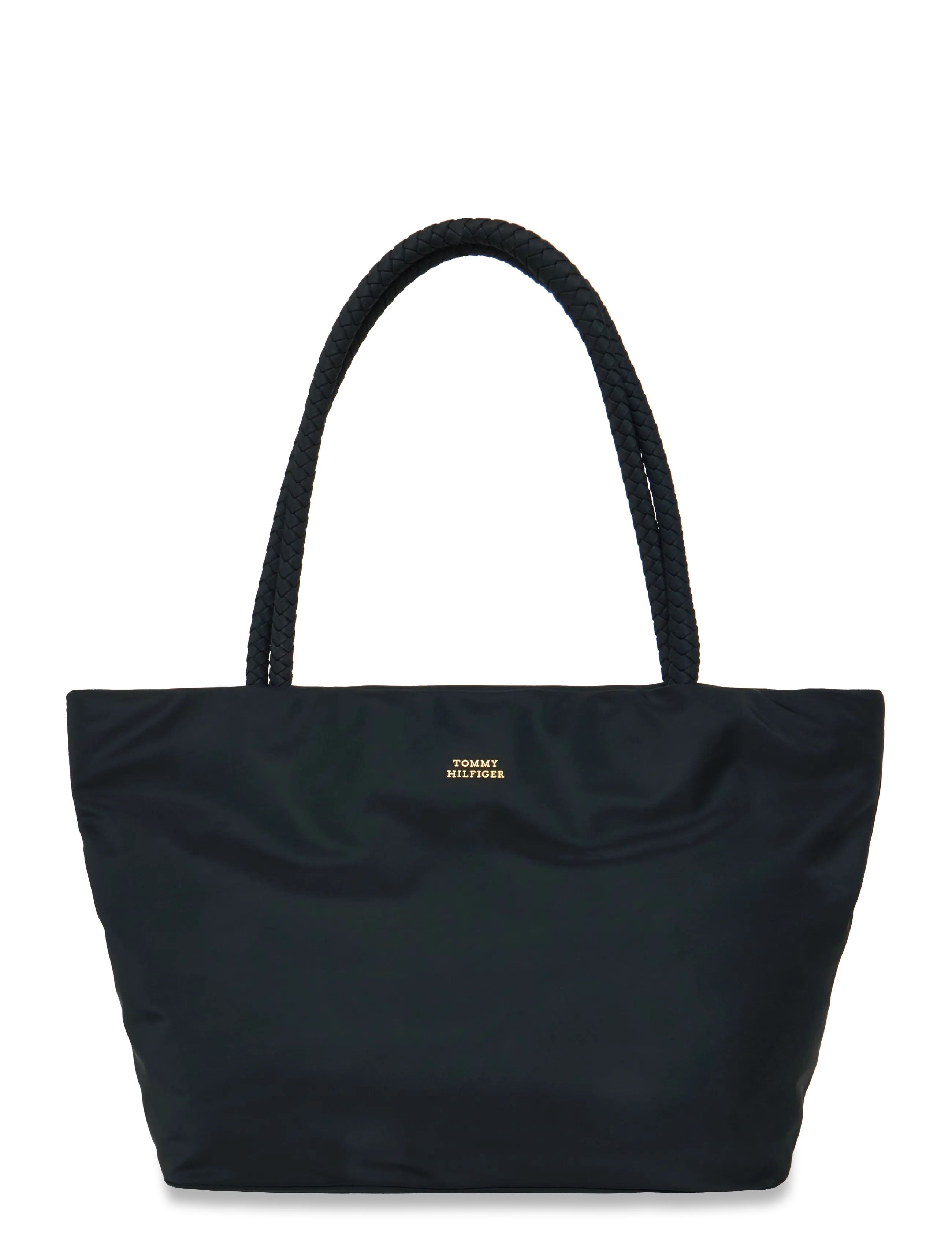 Tommy Hilfiger Th Marina Hobo/Tote Nylon, Kvinder, Nylon Tote Taske, Sort, Str: ONE SIZE