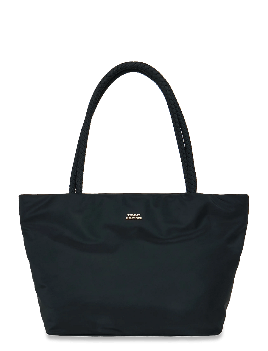 Tommy Hilfiger - TH MARINA HOBO/TOTE NYLON - tote bags - black - 0