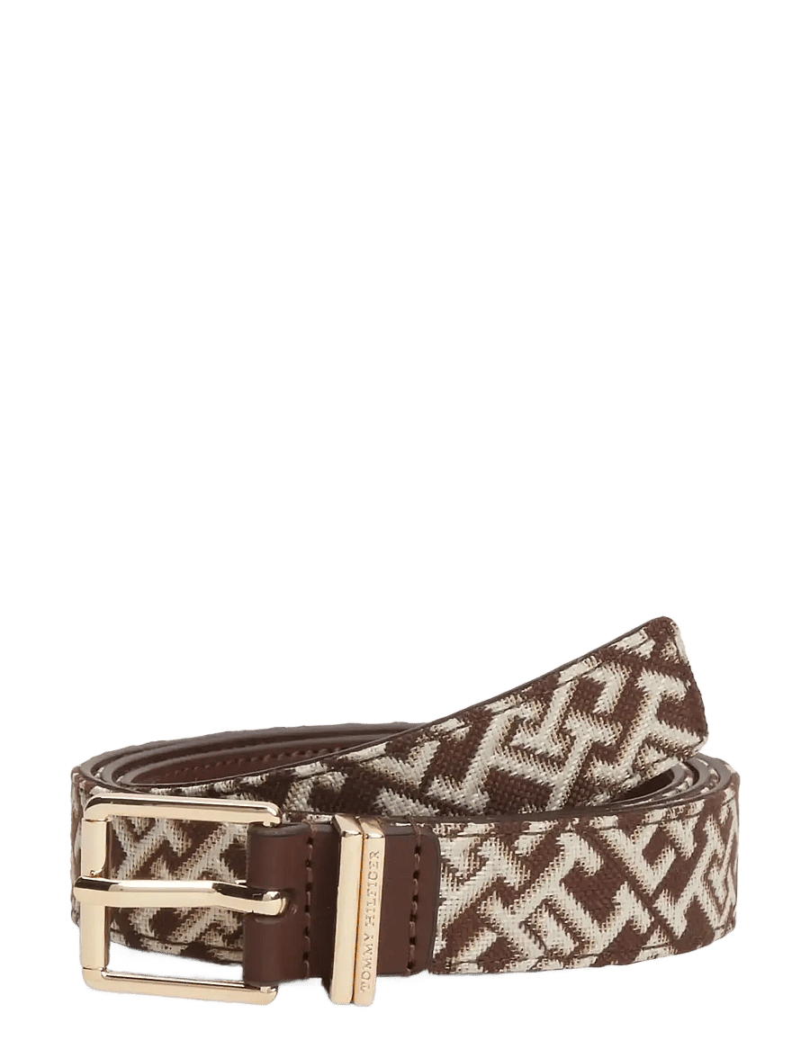 Tommy Hilfiger - TH SQUARE 2.5 JACQUARD - casual bælter - classic khaki - 0