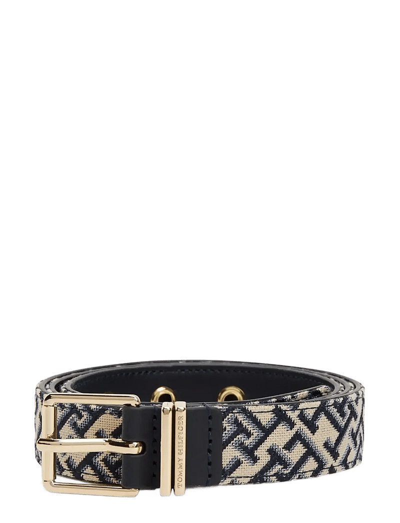 Tommy Hilfiger - TH SQUARE 2.5 JACQUARD - ceintures classiques - space blue - 1