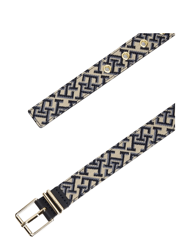 Tommy Hilfiger - TH SQUARE 2.5 JACQUARD - ceintures classiques - space blue - 2