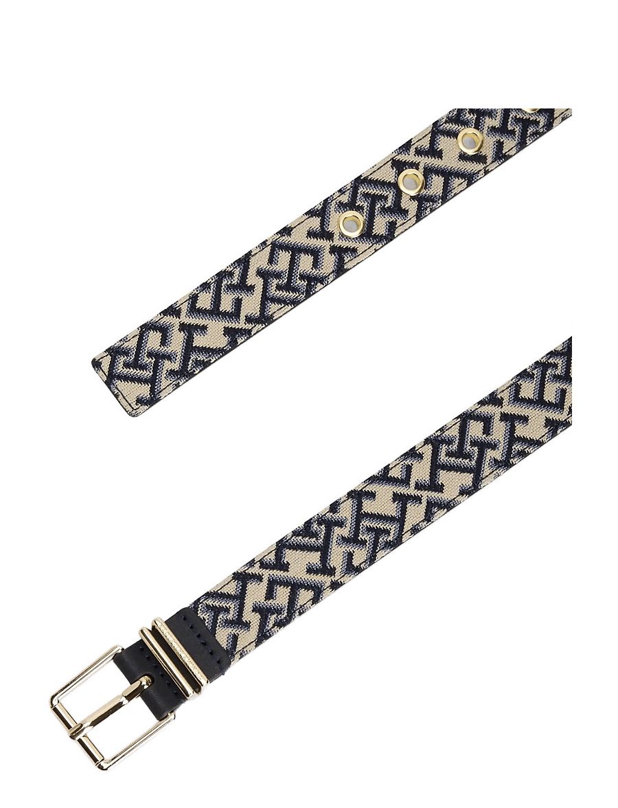 Tommy Hilfiger - TH SQUARE 2.5 JACQUARD - Önnur belti - space blue - 2