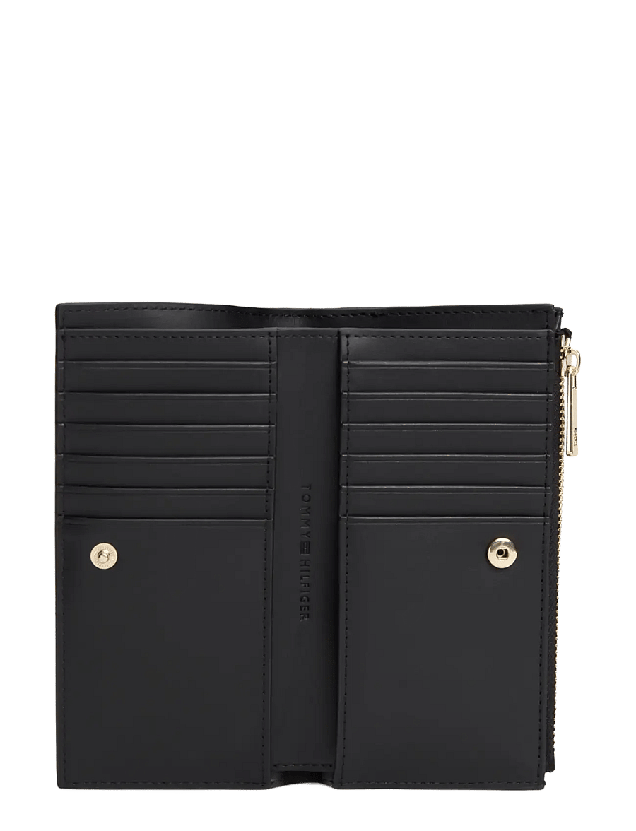 Tommy Hilfiger - TH ICON LONG BIFOLD MONO - punge - black - 1