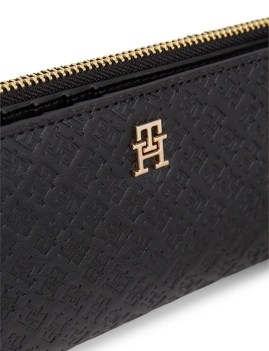 Tommy Hilfiger - TH ICON LONG BIFOLD MONO - punge - black - 3