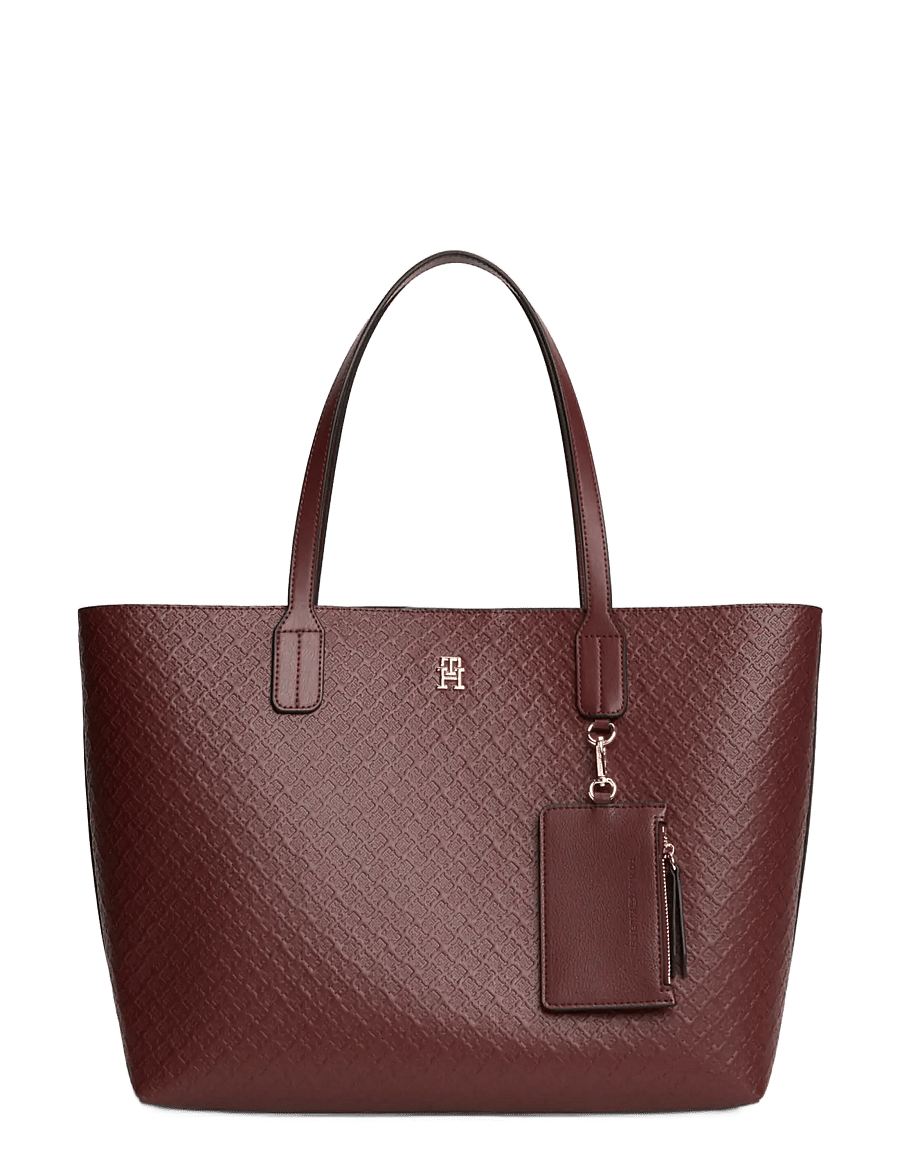 Tommy Hilfiger - TH ICON TOTE MONO - oxblood - 1