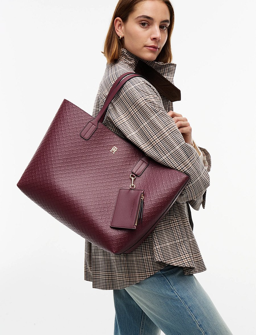 Tommy Hilfiger - TH ICON TOTE MONO - oxblood - 0