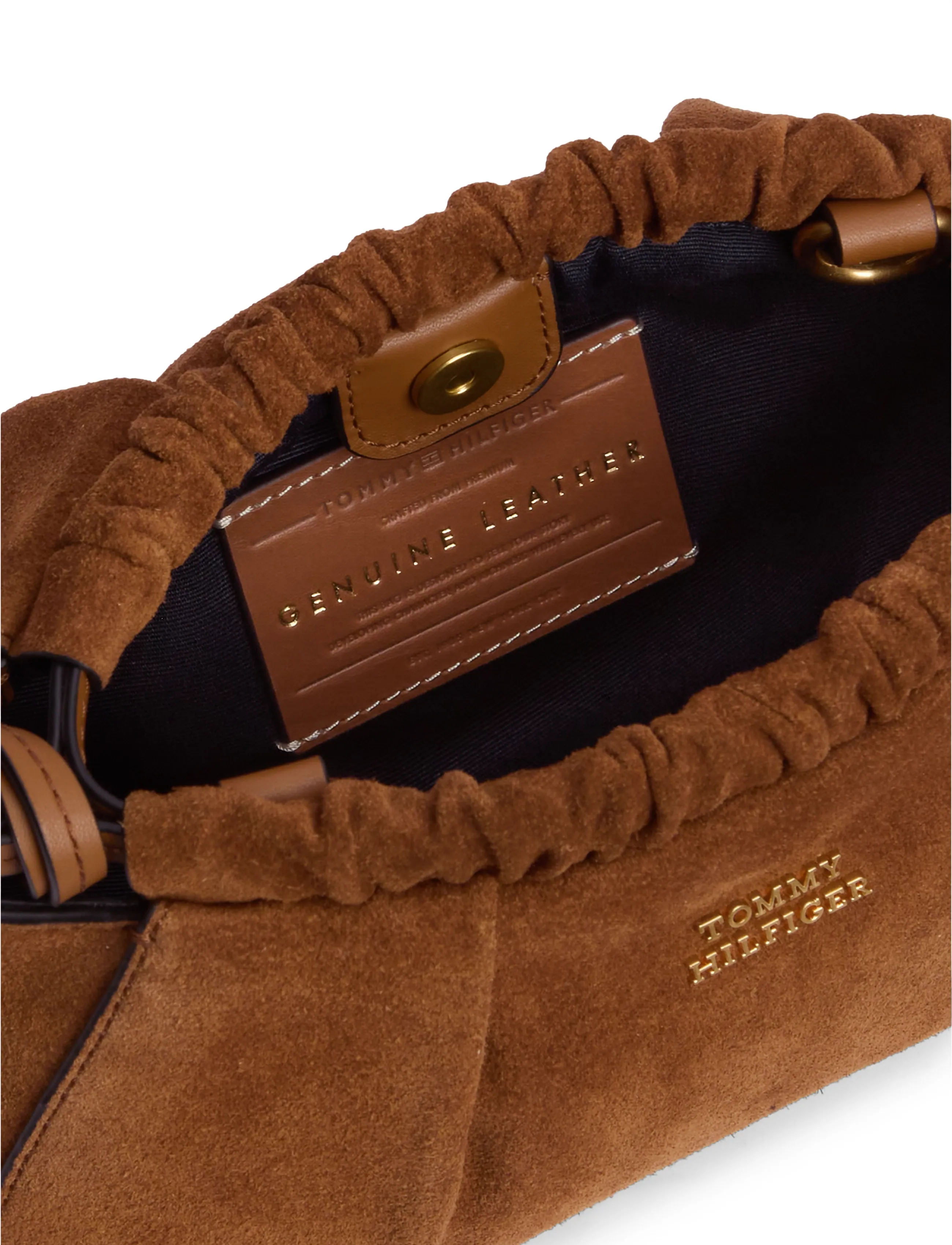 Tommy Hilfiger - SOFT LEATHER MINI CROSSOVER SUED - cognac - 4