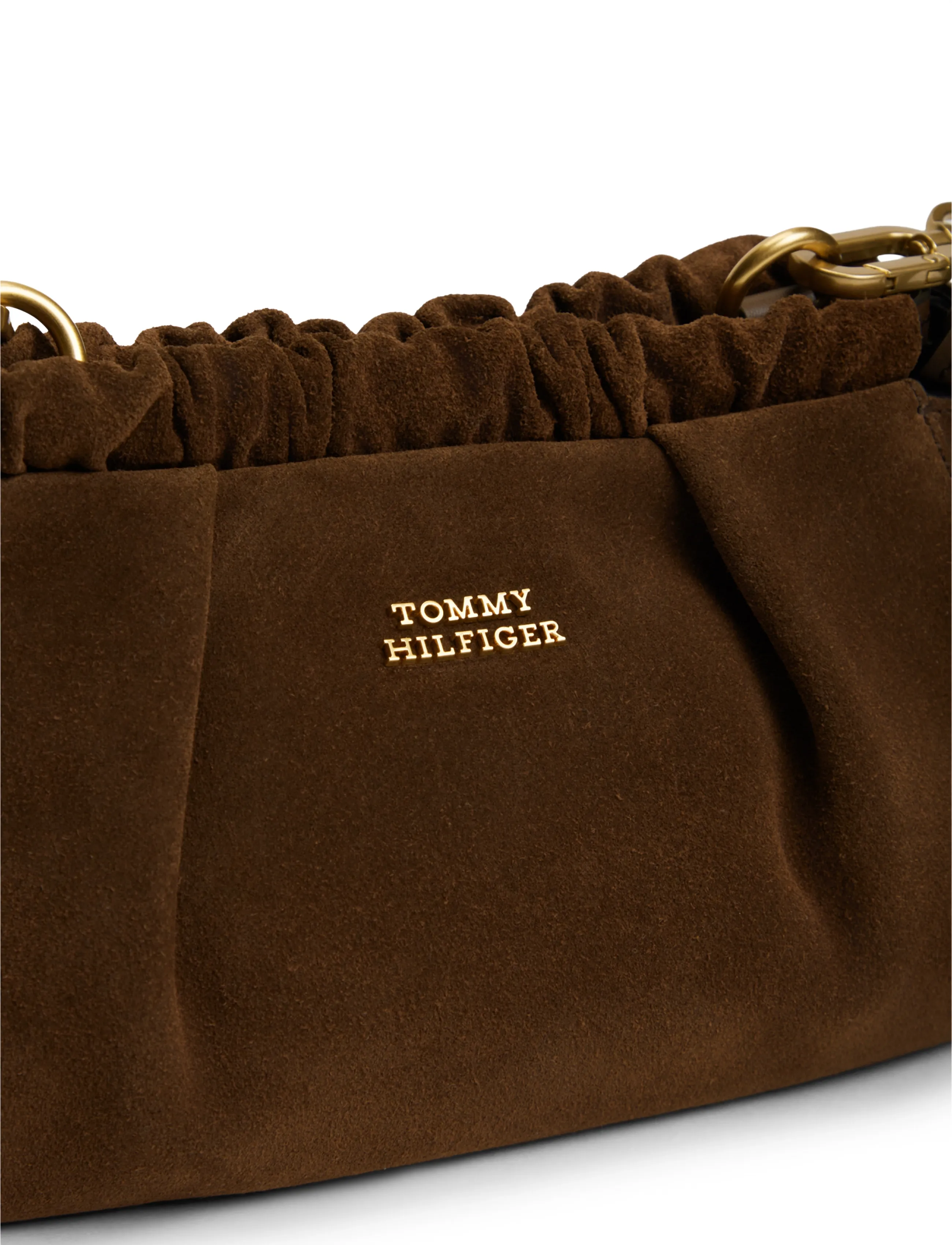 Tommy Hilfiger - SOFT LEATHER MINI CROSSOVER SUED - crossbody bags - fondant brown - 3