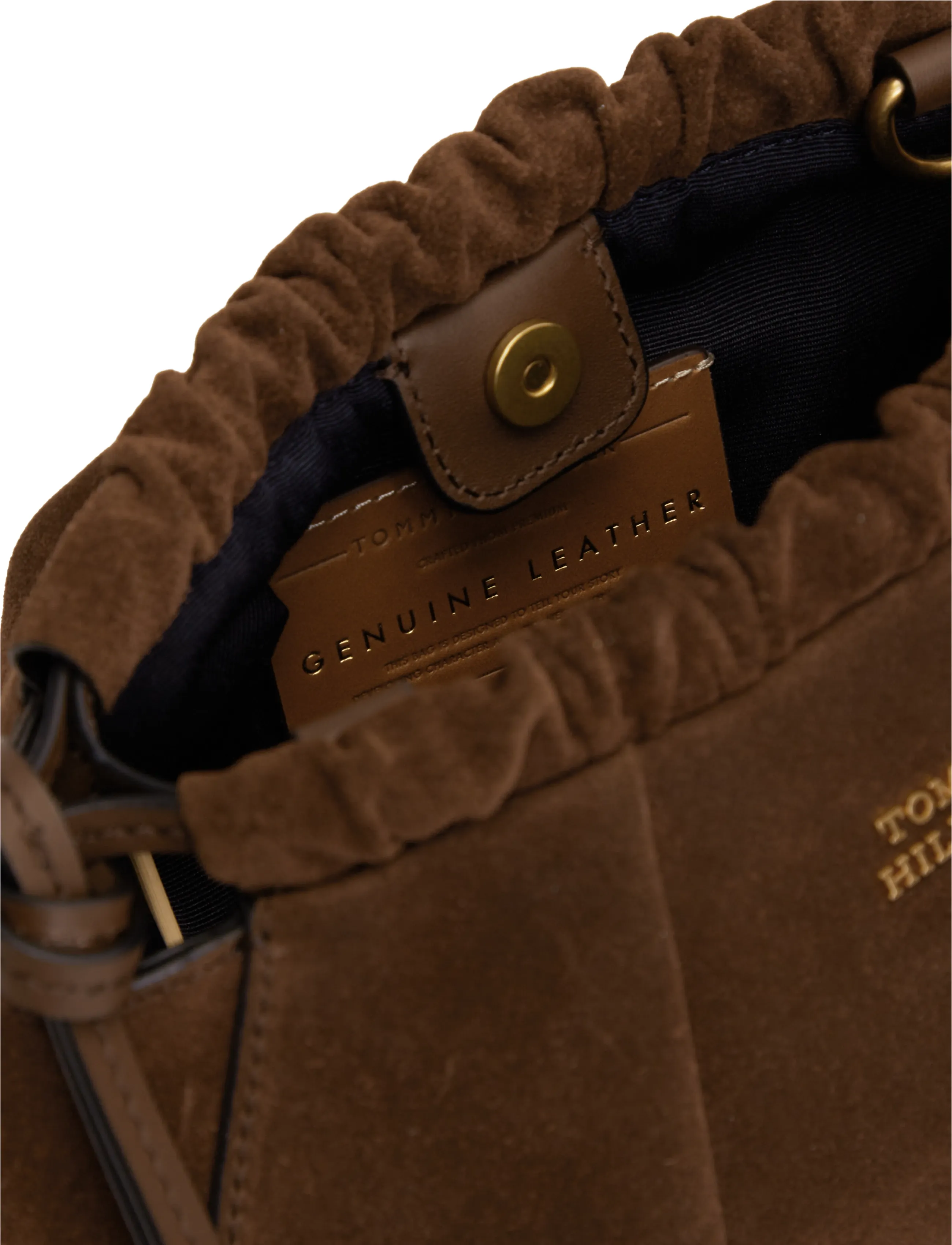 Tommy Hilfiger - SOFT LEATHER MINI CROSSOVER SUED - crossbody bags - fondant brown - 4