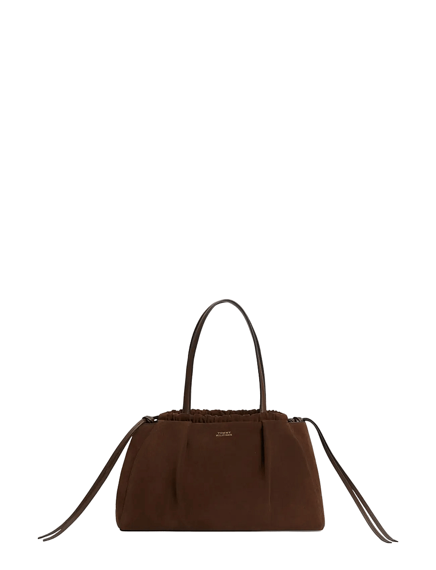 Tommy Hilfiger - SOFT LEATHER HOBO SUEDE - fondant brown - 1