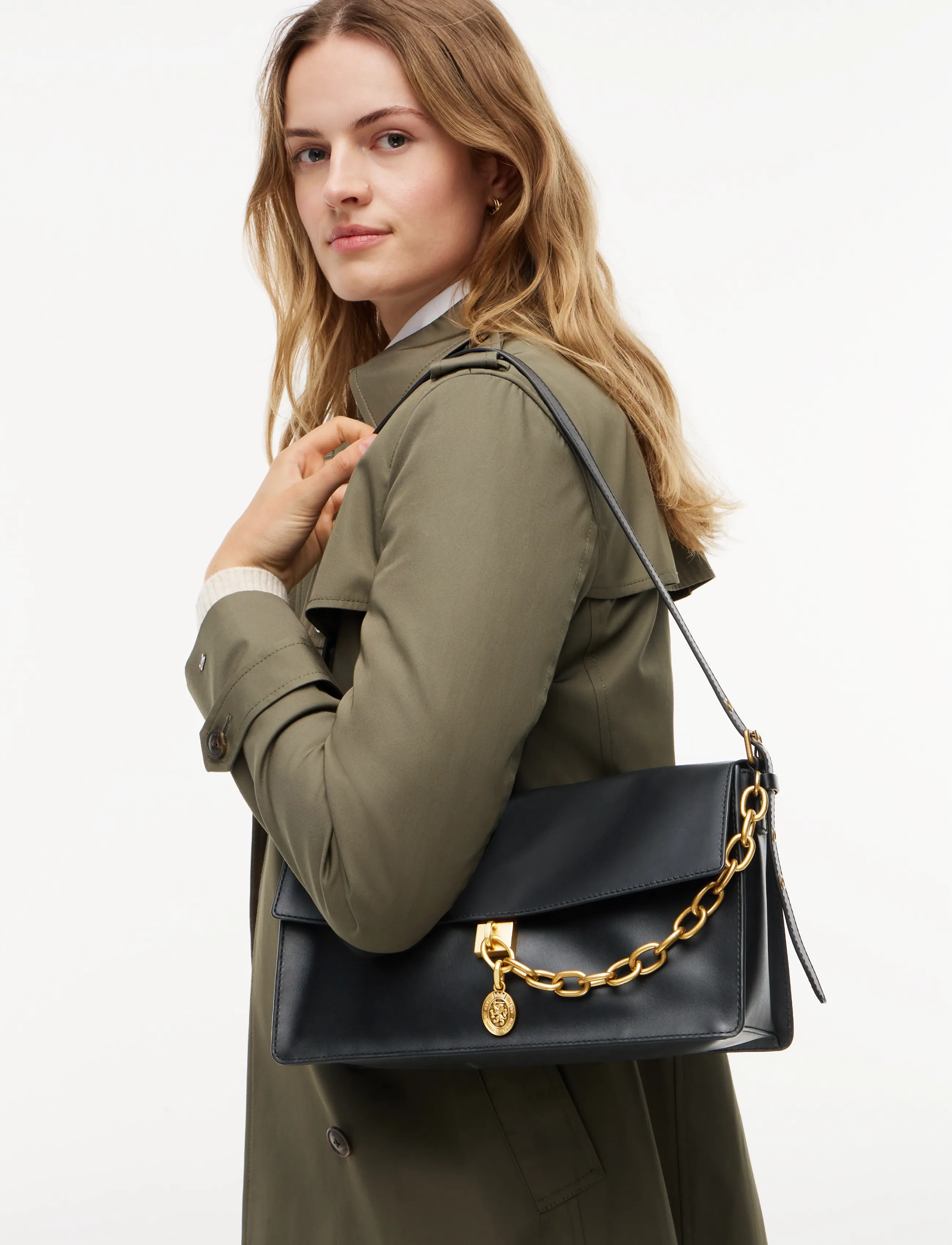 Tommy Hilfiger Crest Leather Conv Shoulder Bag, One Size, Bags, Schwarz - Small Bags-crossbody Frauen