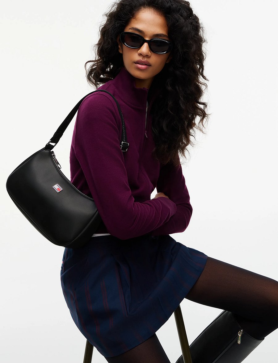 Tommy Hilfiger - TJW DAILY ELEVATED SHOULDER BAG - igapäevane stiil - black - 0