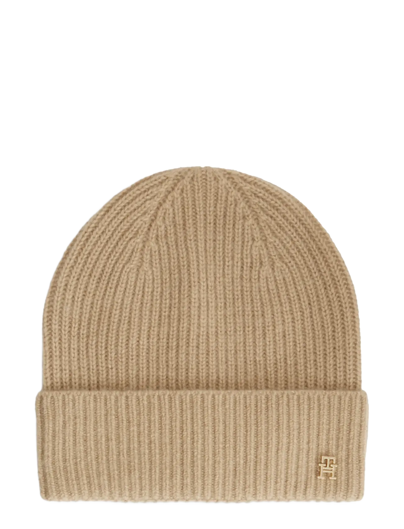 Tommy Hilfiger Th Cashmere Beanie, One Size, Headwear, Beige - Beanies, Frauen