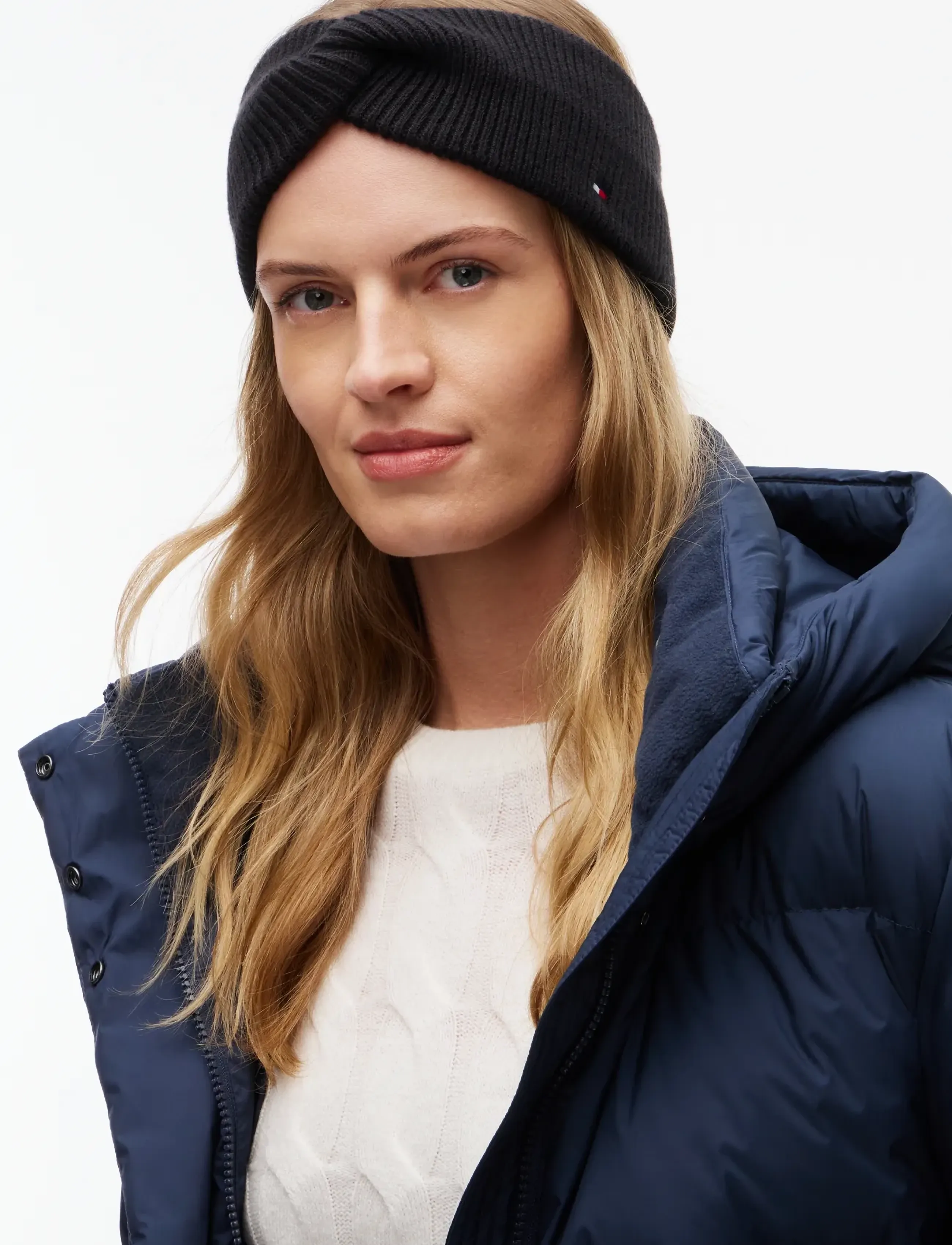Tommy Hilfiger - TH FLAG KNIT HEADBAND - premium-styles - black - 2
