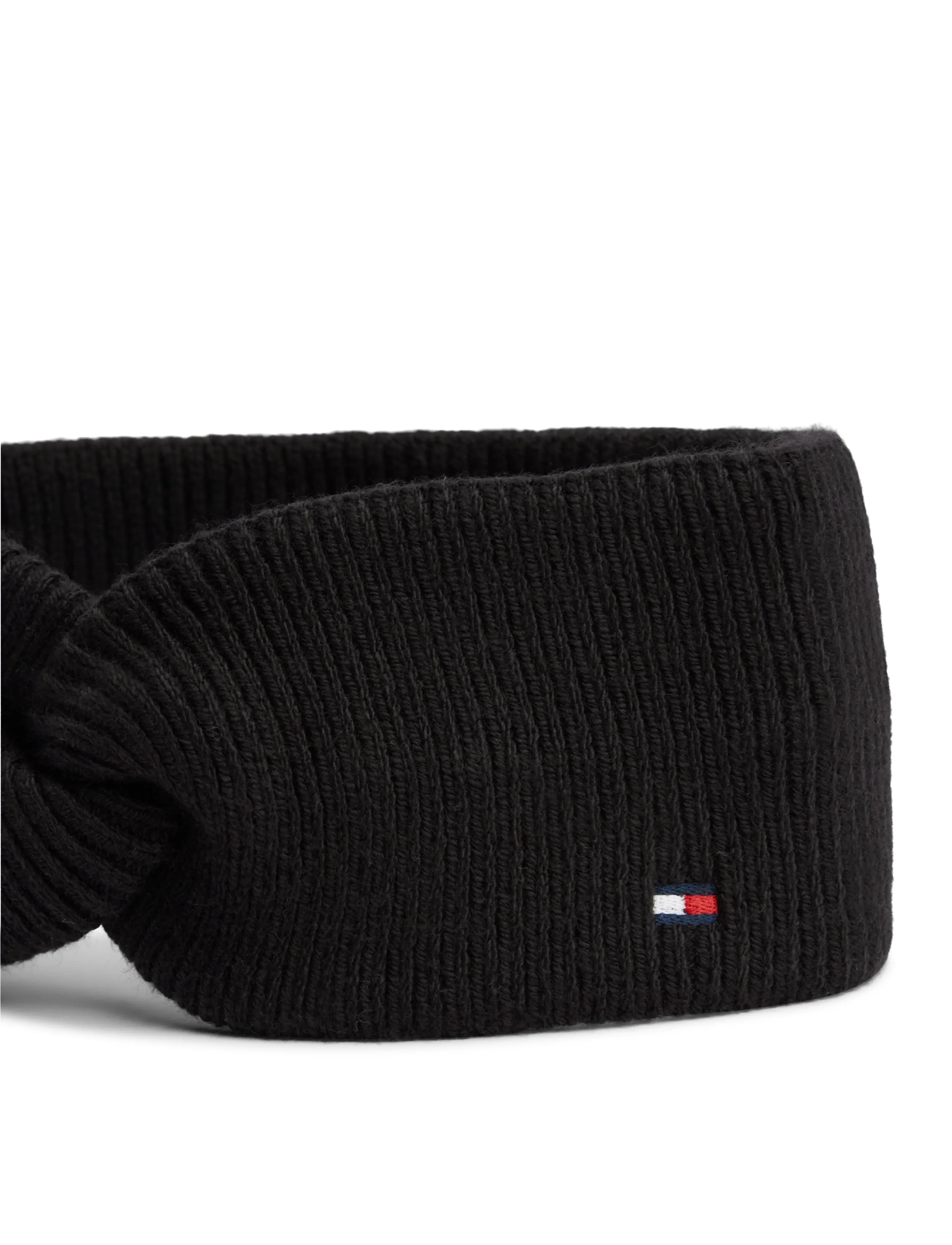 Tommy Hilfiger - TH FLAG KNIT HEADBAND - peapaelad - black - 2