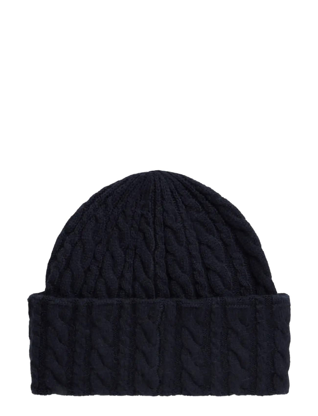Tommy Hilfiger - ENAMEL FLAG CABLE BEANIE - kootud mütsid - space blue - 1
