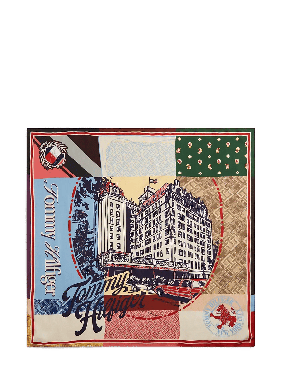 Tommy Hilfiger - TH SEASONAL LARGE SILK SQUARE - sjalar - print 1 - 1
