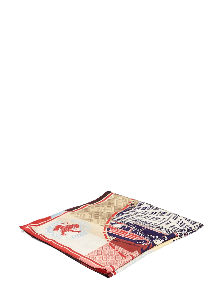 Tommy Hilfiger - TH SEASONAL LARGE SILK SQUARE - sjalar - print 1 - 2
