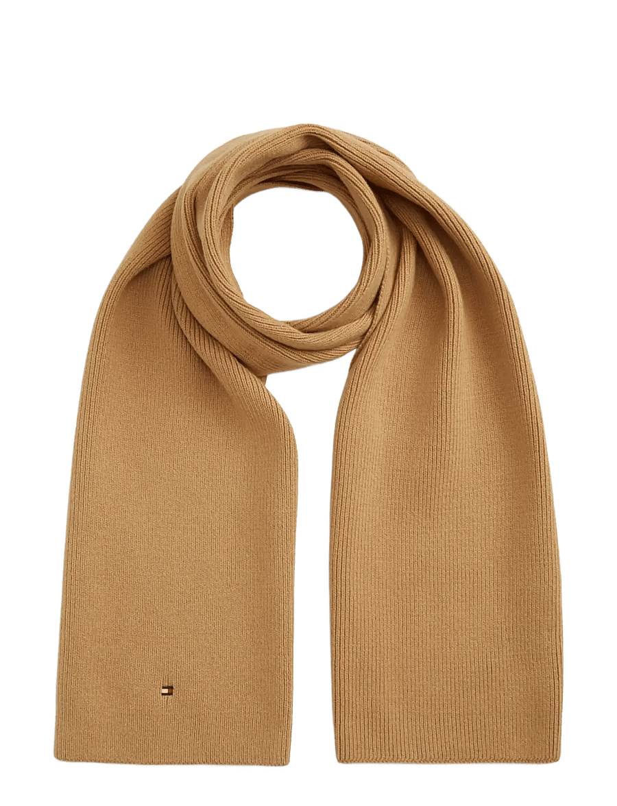 Tommy Hilfiger - TH FLAG KNIT SCARF - winter scarves - safari canvas - 0