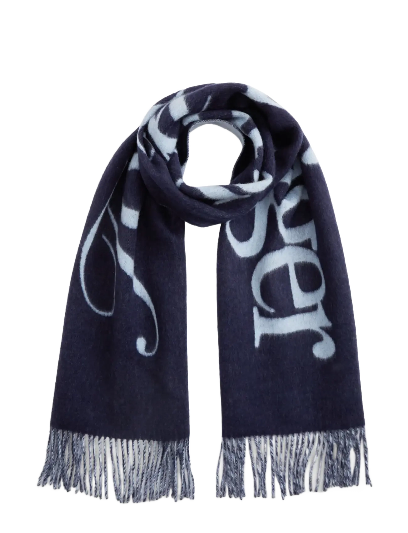 Tommy Hilfiger TH SCRIPT WOVEN SCARF - Accessoires - SPACE BLUE / navy