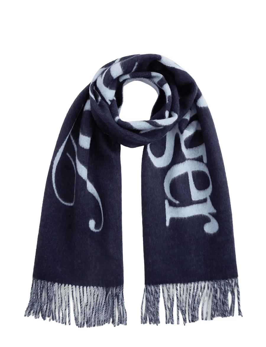 Tommy Hilfiger - TH SCRIPT WOVEN SCARF - space blue - 1