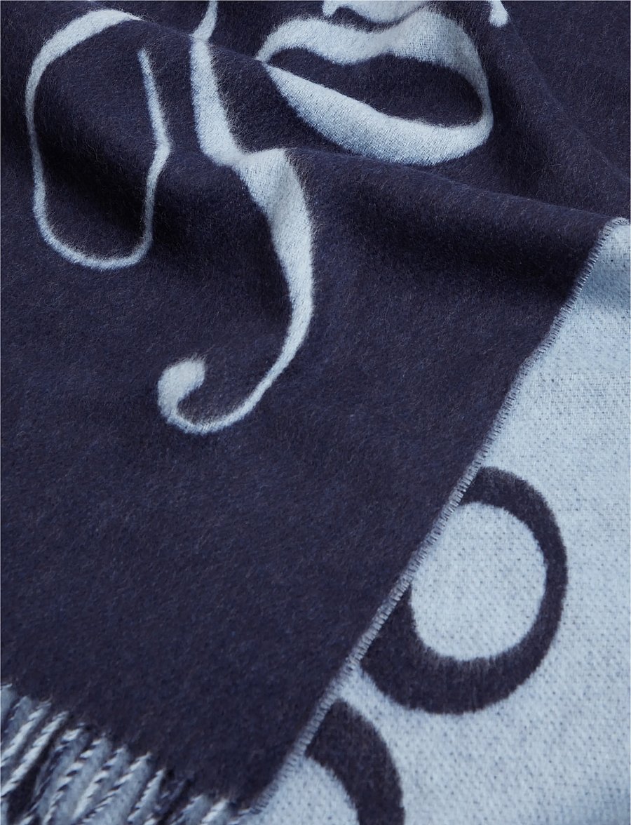 Tommy Hilfiger - TH SCRIPT WOVEN SCARF - space blue - 3