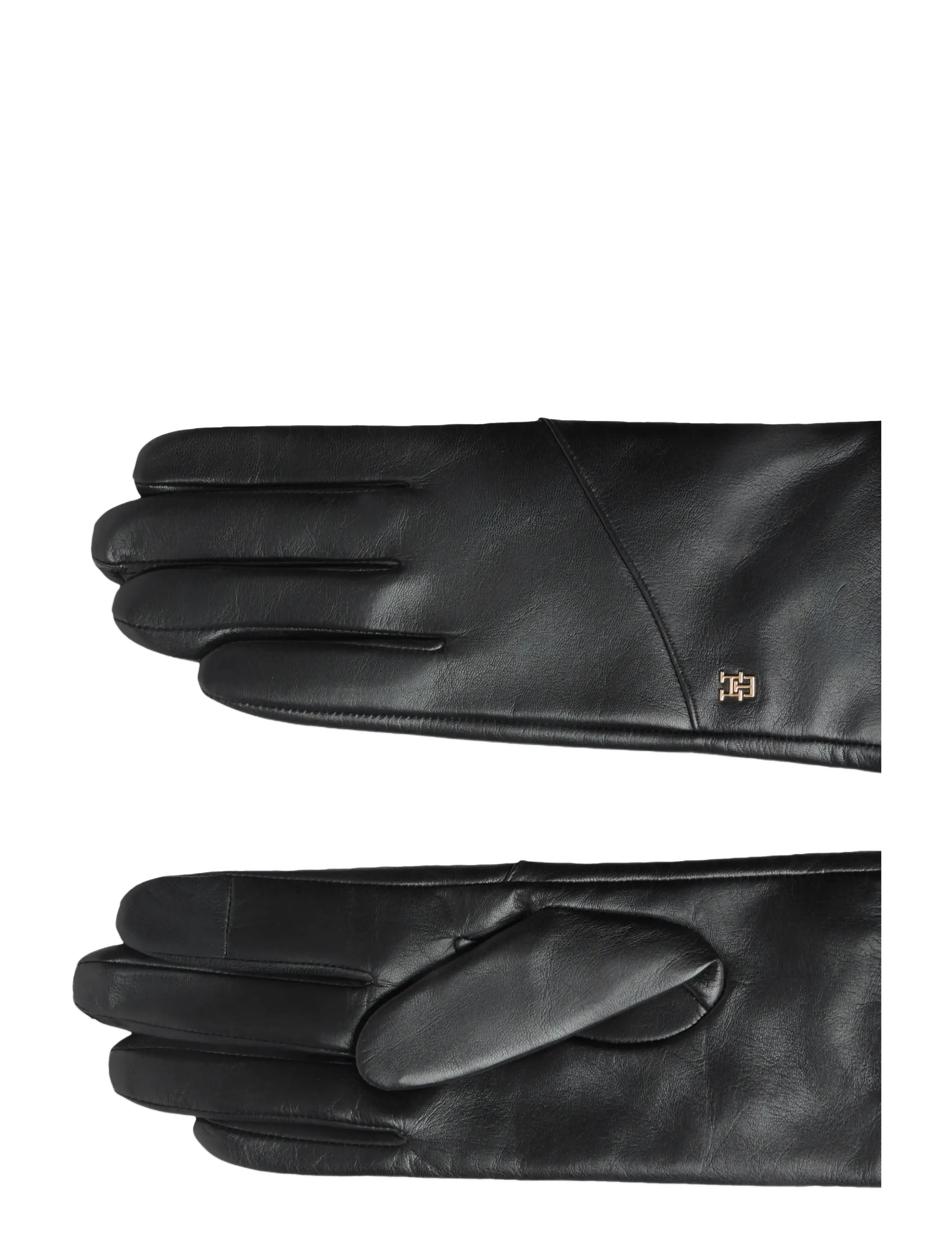 Tommy Hilfiger - TH ELEVATED CHIC LEATHER GLOVES - skinnhandskar - black - 2