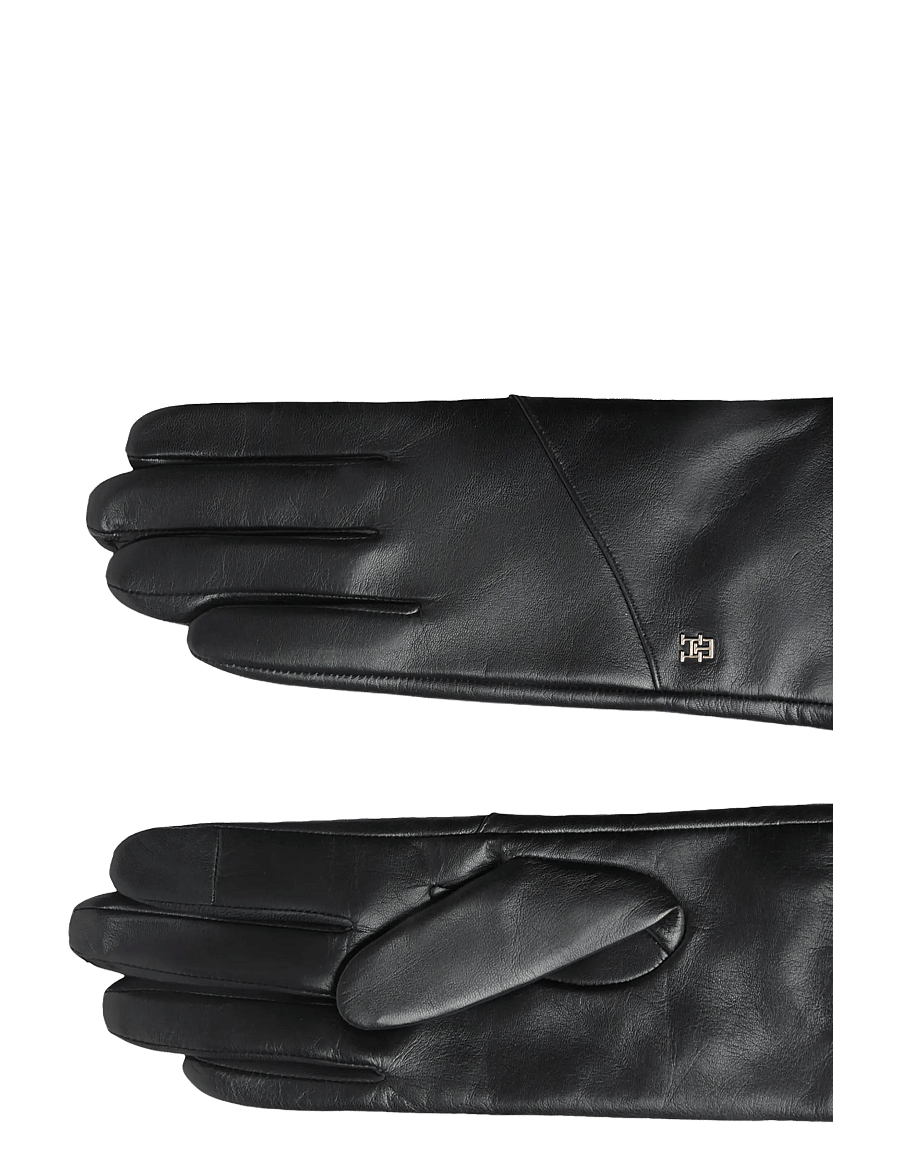Tommy Hilfiger - TH ELEVATED CHIC LEATHER GLOVES - skinnhandskar - black - 2