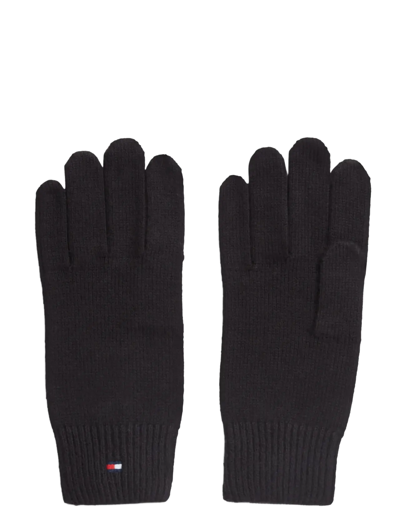 Tommy Hilfiger TH FLAG KNIT GLOVES - Everyday Style - BLACK / black