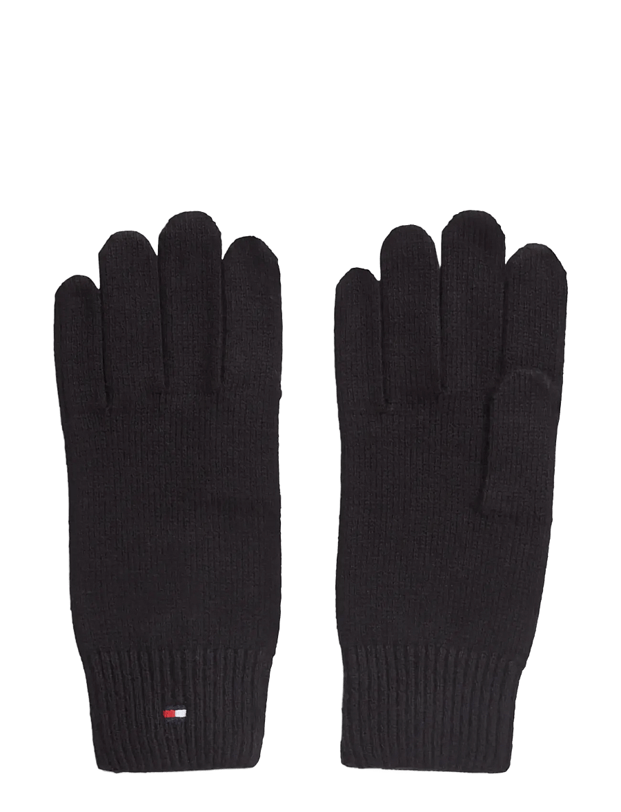 Tommy Hilfiger - TH FLAG KNIT GLOVES - black - 0
