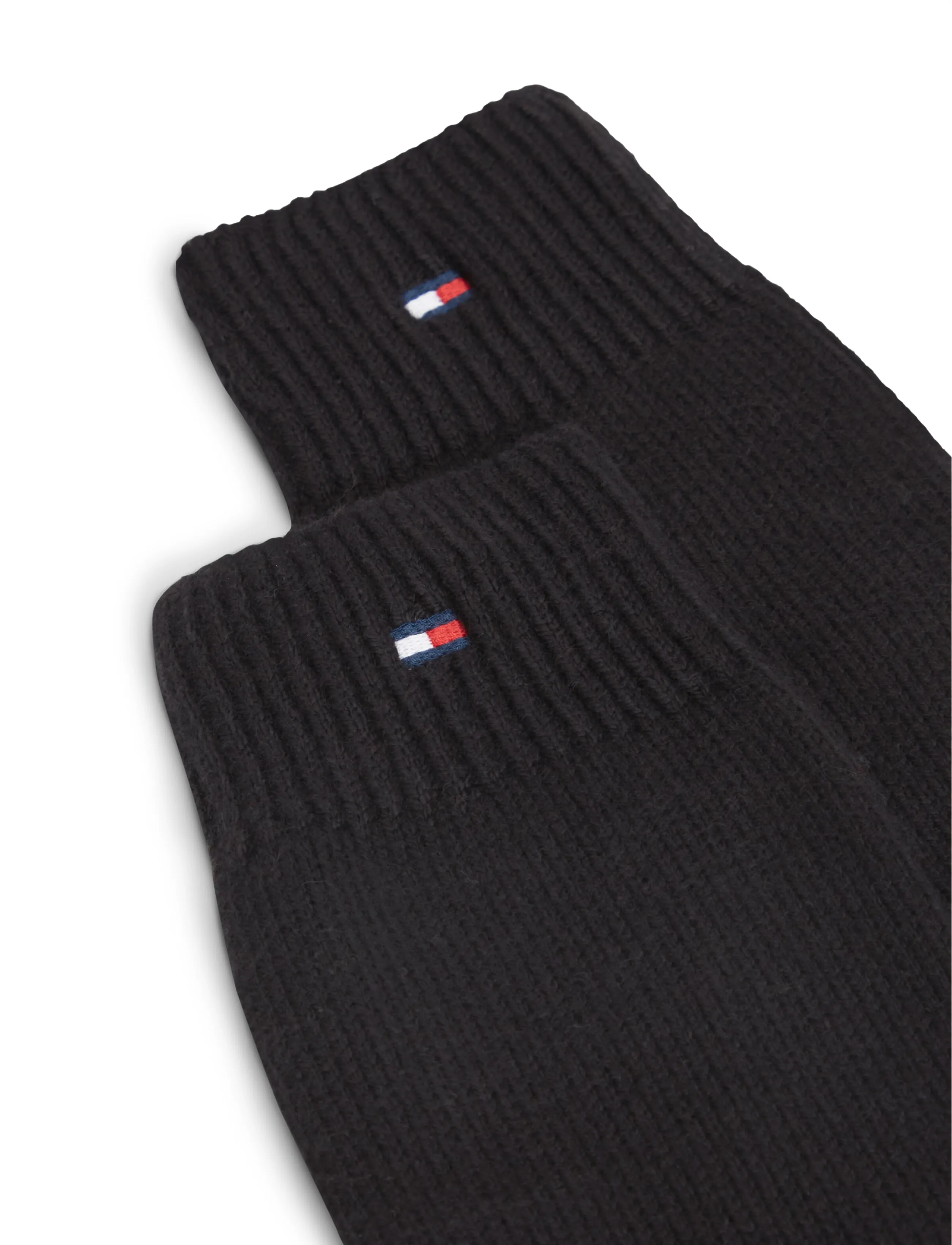 Tommy Hilfiger - TH FLAG KNIT GLOVES - premium stiilid - black - 3