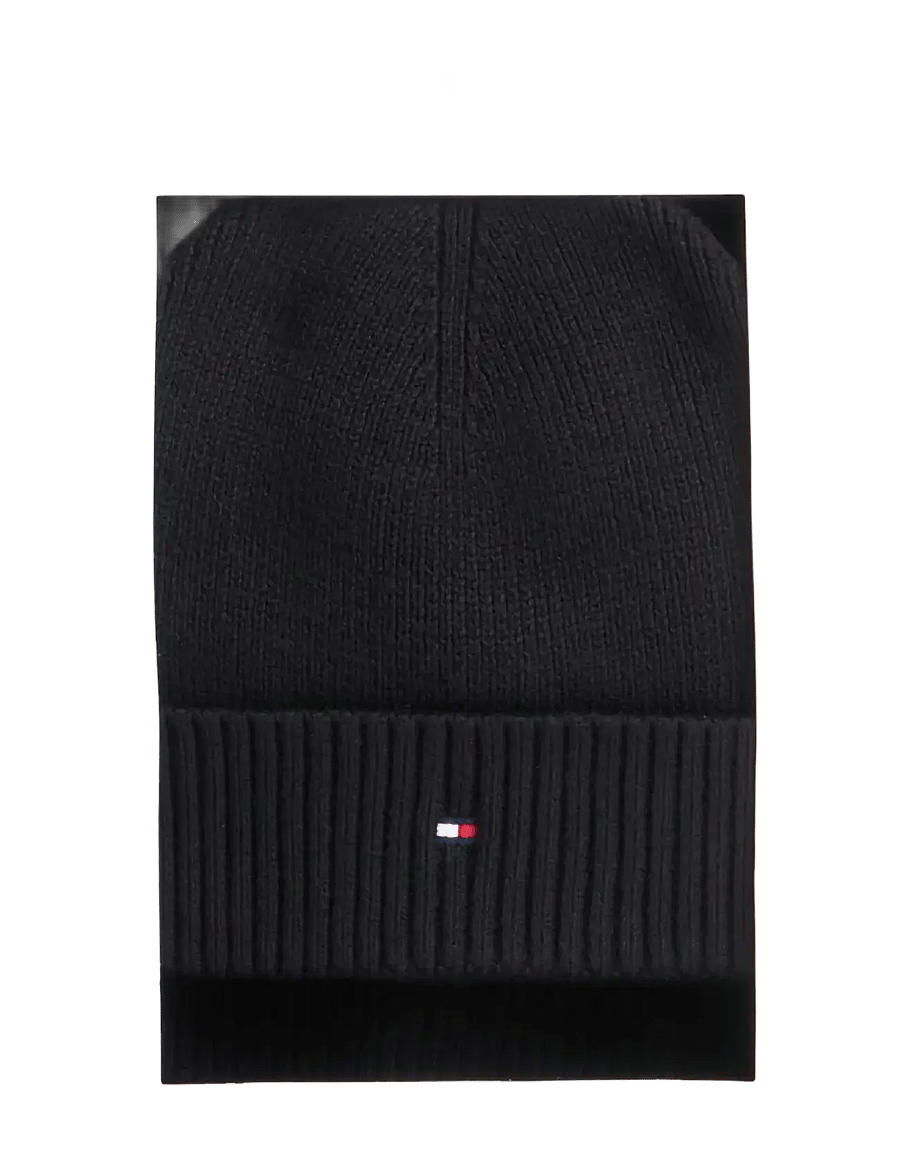 Tommy Hilfiger - TH FLAG BEANIE & SCARF GP - winterschals - black - 3